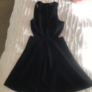 Black dress with cutouts
